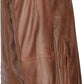 Blackhorn Leather – Men’s Genuine Leather Biker Jacket (Wood Brown)