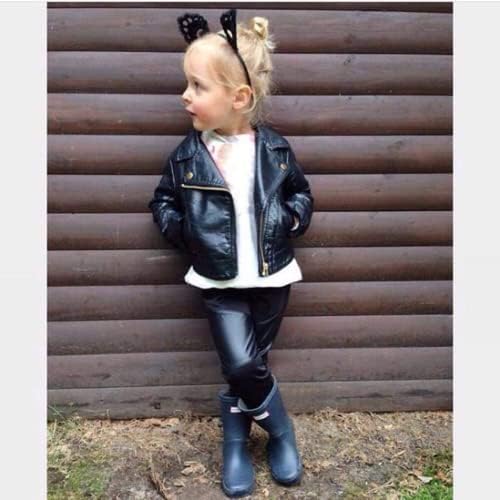 Blackhorn Leather – Toddler & Baby Faux Leather Biker Jacket (1–6Y)