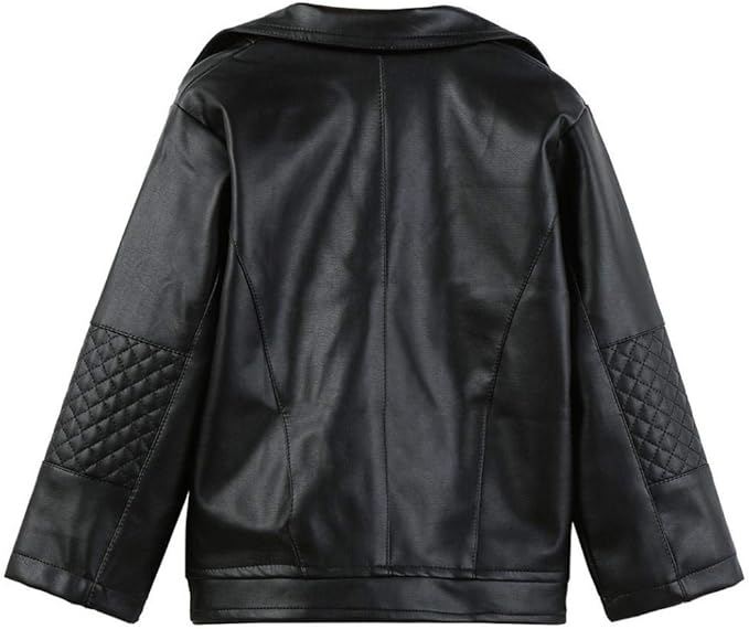 Blackhorn Leather – Toddler & Baby Faux Leather Biker Jacket (1–6Y)