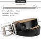 Blackhorn Leather Men’s Belt – Genuine Cowhide, Big & Tall Sizes 28"-64", Casual & Dress Belt in Black & Brown