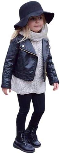 Blackhorn Leather – Toddler & Baby Faux Leather Biker Jacket (1–6Y)