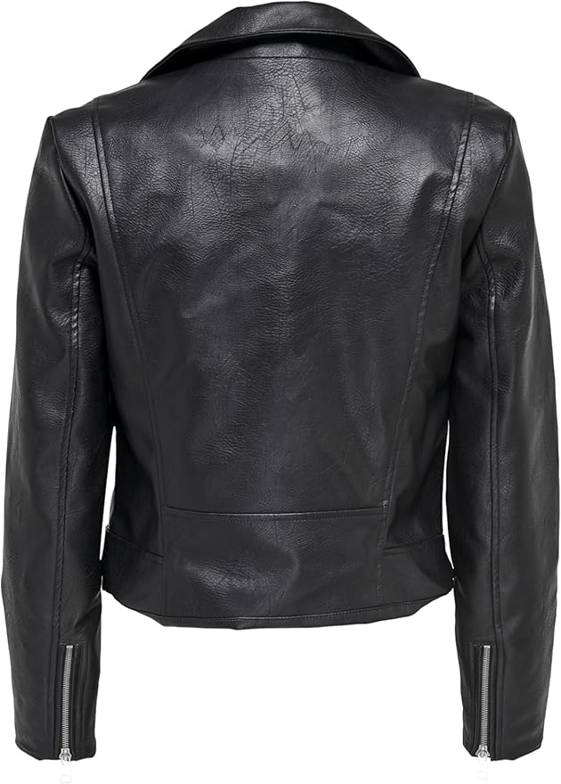 Blackhorn Leather – Women’s Faux Leather Biker Jacket (Onlvera Inspired)